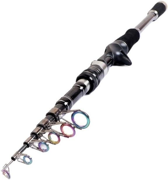 Short Portable Telescopic Fishing Rod with Straight Handle