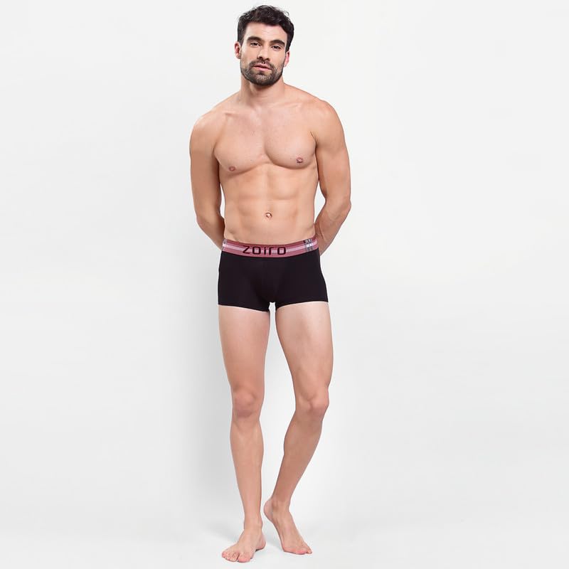 Image of Zoiro Men's Soft Cotton Blend Solid Trend Trunk (Pack of 2) |Colours May Vary