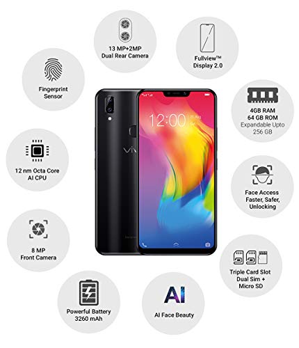 Image of Vivo Y83 Pro (Black, 4GB RAM, 64GB Storage)