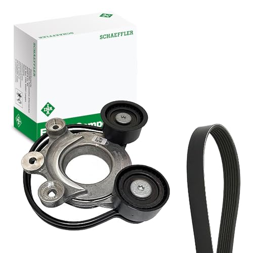 INA Jeu de courroies trapézoïdales à nervures 529 0556 10 1061mm Compatible avec LAND ROVER Discovery Sport L550, JAGUAR F-PACE X761