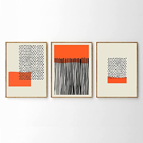 Toile peinture images grand format pour habiller un mur vide avec un triptyque abstrait pop