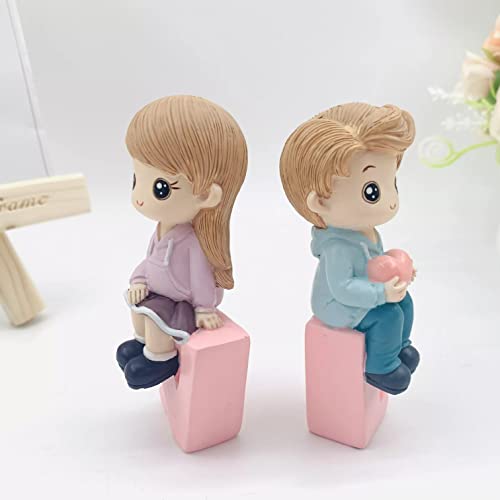 Image of Augen Polyresin Love Idol Statue Showpiece for Home Decor Decoration and Gifting (7671-A, 9cm), Multicolor