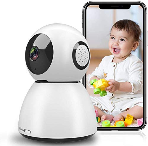 ORRETTI X3 FHD 1080P Wireless IP Kamera, Smartphone WiFi Überwachungskamera - Babyphone mit Spracherkennung und Bewegungserkennung - Mit Niederländisches Handbuch Cover