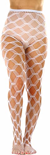 Image of ToBeInStyle Women's Large Mesh Fishnet Patterned Pantyhose Tights