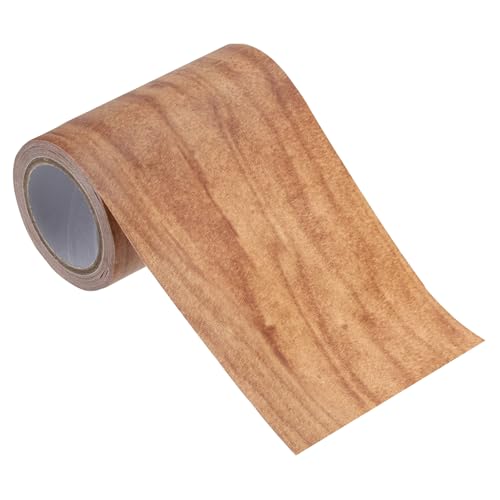PATIKIL Wood Grain Repair Tape 3" x15ft, Self Adhesive Realistic Textured Repair Tape Patch for Floor Door Table Cabinets Desk,Chestnut Maple