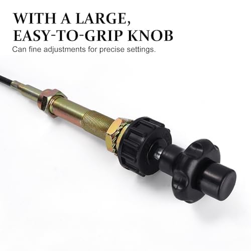 Image of Creative.C 6FT Heavy Duty Vernier Adjustable Lock Cable, Part Number VCGTX06, Black Locking Adjustable Control Cable