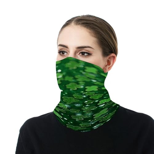 Mascarilla facial brillante con fondo de Día de San Patricio para clima frío, braga para el cuello, pasamontañas elástico para motocicleta, ciclismo, esquí y fiesta para hombres y mujeres miniatura 7