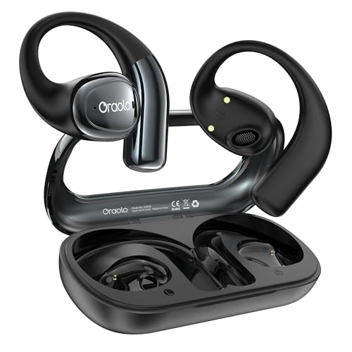 oraolo Open Ear Headphones, Bluetooth 5.4 Wireless Earbuds with 16.2mm Large Driver, Open Ear Earbuds with AI Noise-Canceling, 32H Playtime, Water-Resistant Running Headphones for Outdoor Workout oraolo Open Ear Headphones, Bluetooth 5.4 Wireless Earbuds with 16.2mm Large Driver, Open Ear Earbuds with AI Noise-Canceling, 32H Playtime, Water-Resistant Running Headphones for Outdoor Workout
