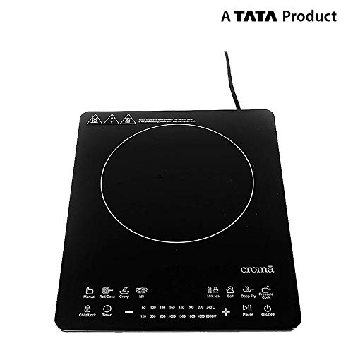 Image of Croma CRAG0140 Slim Induction Cooker (Black)