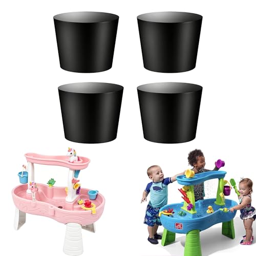 Aglacynorath 4Pcs Water Table Plug Replacement Solid Rubber Tapered Drain Stopper Compatible with Step 2 Leakproof Plug for Test Tubes Plant Pots