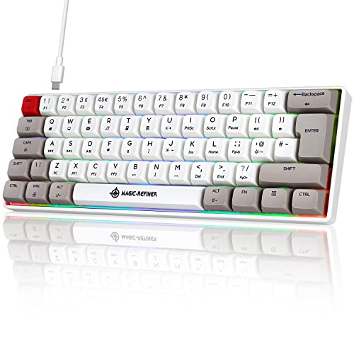 LexonElec 60%JjJL[{[h ،^ PBT XDA ʃL[Lbv 62L[ RpNg TKL Q[~OL[{[h NL[ [I[o[ RGB obNCgL[{[h Windows Mac PC Q[}[p zCg u