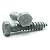 Hex Lag Screws Hot Dipped Galvanized 3/8"-7 x 2" - Qty-100