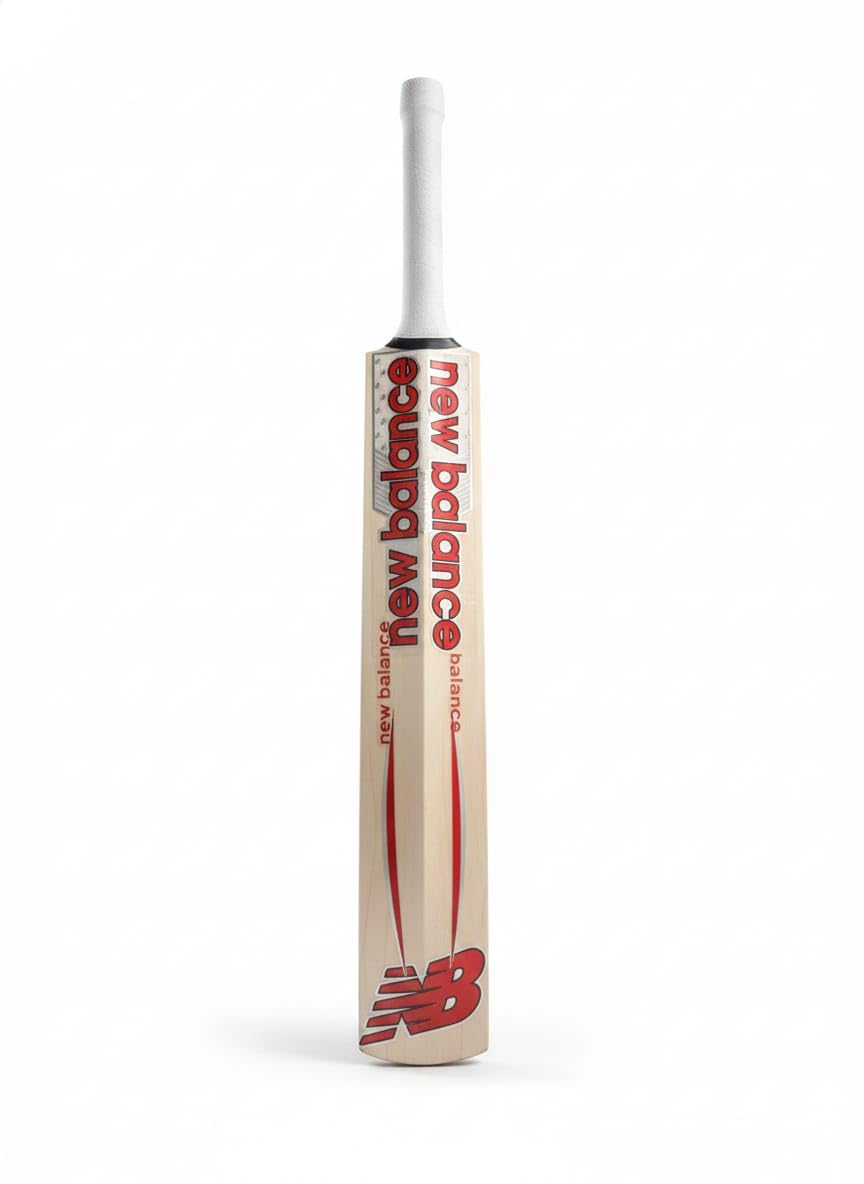 TC Asia Gold Sports 1260 Cricket Bat, Premium Willow, White with Red Accents, Professional Grade-image-4