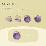 Tafit Cute Hamster Food Bowl Small Pet Gerbils Hedgehog Dwarf Syrian Hamsters Guinea Pig Small Animals Feeding Dish Bowl, White - Image 4