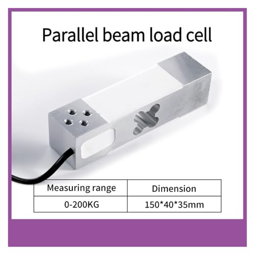 Báscula electrónica con sensor de celda de carga HX711 y módulo AD para rango 0-200KG 3