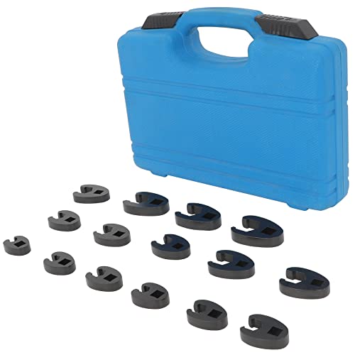 Image of SCITOO 15 Piece Crowfoot Wrench Metric Set Metric 8 to 24 mm Sizes
