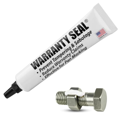 Image of White Torque Seal - Tamper Proof Cross Check Repair & Maintenance Warranty Torque Marker - 1.8 Oz Squeeze Tube Indicator for Bolts & Fasteners - Made in USA