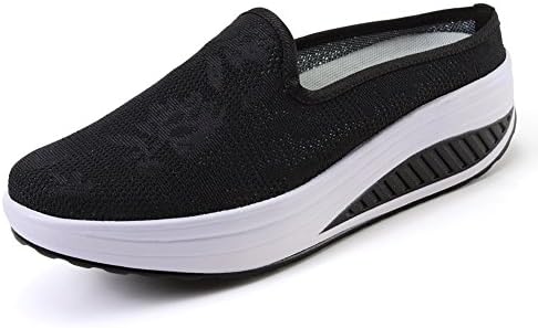 SHAKE Women's Mesh Slip-On Casual Walking Wedges Shoes Breathable Work Out Sneakers for Women