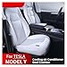 Compatible For Tesla Cushion Ventilation Seats Cover Model 3 Y Summer Cool Breathable With Fan Ventilated Seat Car Accessories(WHITE_P)