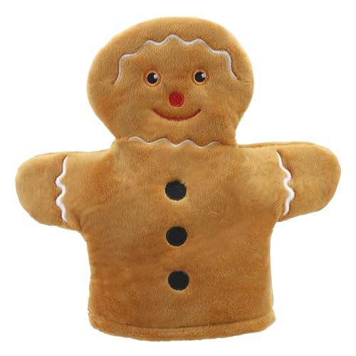 The Puppet Company - My First Christmas Puppet - Gingerbread Man Hand Puppet Suitable from Birth - PC003825, Brown