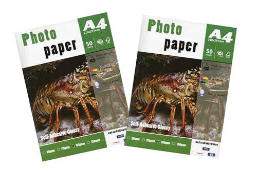 Papier photo autocollant A4 pour créer vos stickers de scrapbooking maison