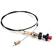 VCGTX06 Vernier Adjustable Lock Cable Compatible with PTO or Dump Industrial Commercial and Household Applications Throttle Cables w Red Head