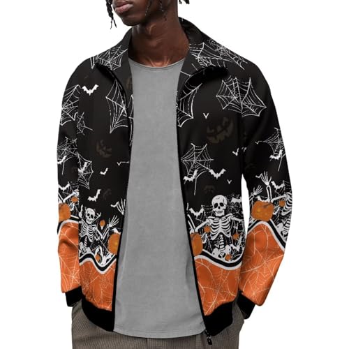 Image of Men's Lightweight Jackets Casual Full Zip Fleece Jacket Men Coats Fashion Long Sleeve Sweatshirt