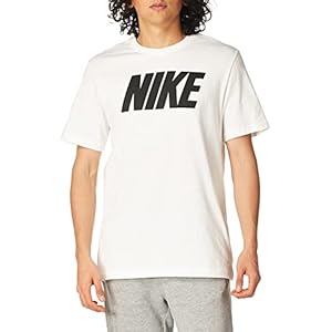 Nike Sportswear T-Shirt Homme, Blanc Noir, M