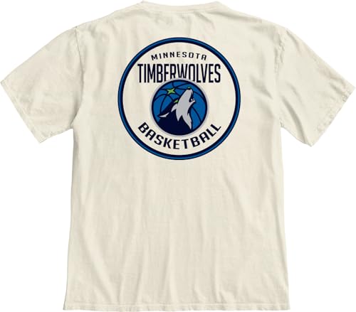 Image of Blue 84 NBA Unisex-Adult NBA Officially Licensed T-Shirt Ringspun Front /Back Ivory