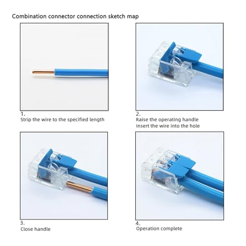 Conector de cable contra cortocircuitos en bloque de terminales para hogar e iluminación 5