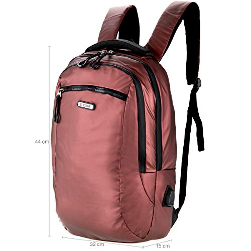 Tonin, 78199687, Mochila Impermeável Mochila Para Notebook Mochila Escolar M, cor Marsala, Plástico