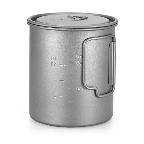 Nishore Ultraleve 750 ml Copo De Titânio Ao Ar Livre Portátil Camping Piquenique Copo De Água Caneca