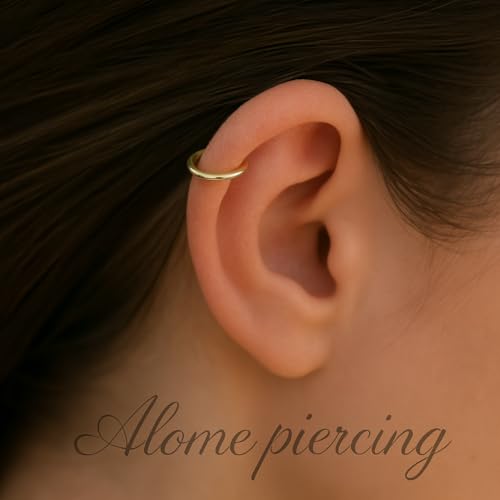 Gold Cartilage Earring - 18 Gauge Gold Helix Hoop - 14k Gold Filled Helix Earrings for Women - Small Cartilage Hoops3
