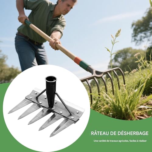 Outil polyvalent détachable double face pour un désherbage sans effort
