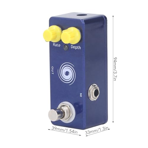 Pédale chorus guitare multi-effets taille compacte en aluminium