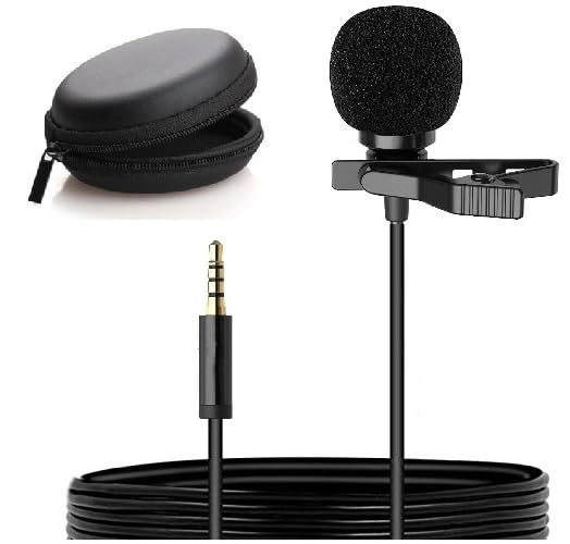 REDWIND Dynamic Lapel Collar Mic Voice Recording Filter Microphone for Singing YouTube Live Streaming Vlog Support Camera Smartphones Laptop Notebook Tab- Black (Free Pouch)-image-14