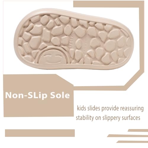 Image of Girls Cloud Bow Slide & Shower Slippers - Non-Slip Slip-On Kids Beach Pool Indoor Outdoor Shoes