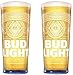 Produktbild 2 x Budweiser Bud Light Bierglas - Halbes Pint