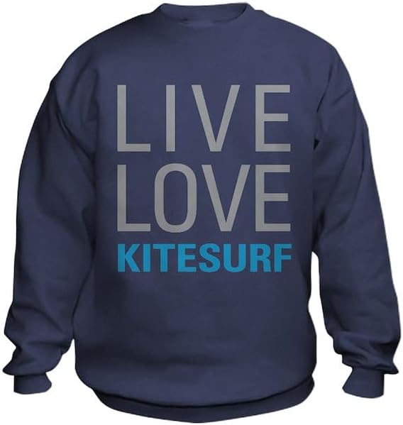 CafePress Live Love Kitesurf Kids Sweatshirt Kid Sweatshirt
