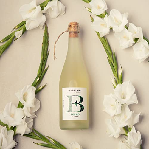 Emil Bauer Secco Weiß, Trockener Perlwein aus der Pfalz (1 x 0.75l)