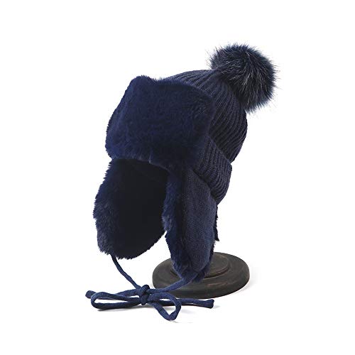 Chapeau outdoor ski coupe-vent avec doublure épaisse pour femme active
