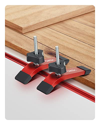 Herramientas para carpintería Veiko guías de aluminio resistente con ranura en T pack de 2 7