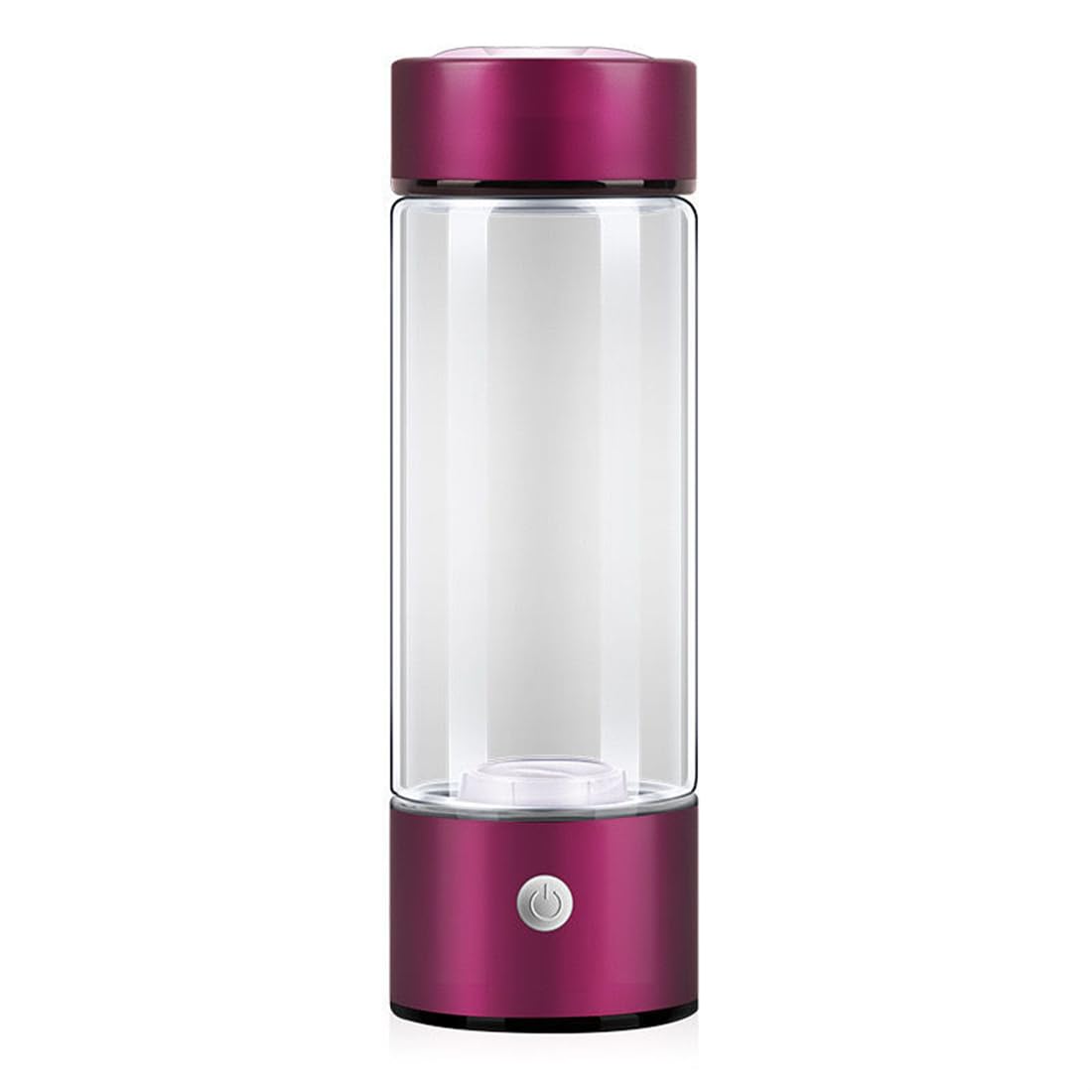 MEIION 420 ml Wasserstoff-Wasserflasche – SPE & PEM-Technologie für 3000+ ppb in 3 Min, Premium Borosilikatglas & Edelstahl, USB-C – ideal für Büro, Reisen, Sportler & Gesundheitsbewusste