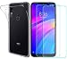 MYLBOO Case for Xiaomi Redmi 7 Case Redmi 7 Screen Protector, [3 in 1] Transparent Soft TPU Phone case + [2 Package] 9H Tempered Glass for Redmi 7