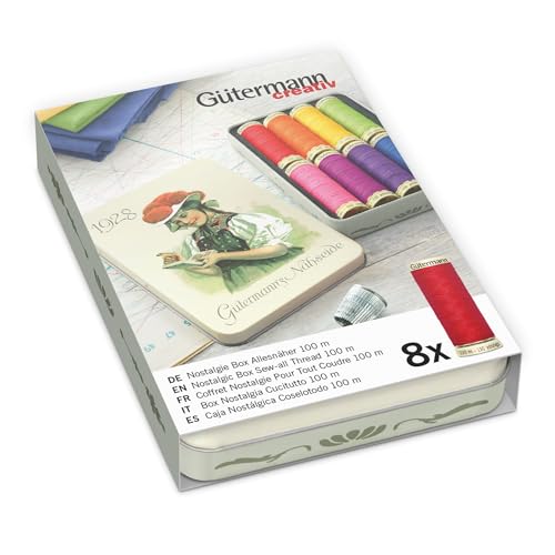 Gutermann Nostalgic Box Sew-All Hilo 100m Multicolor miniatura 1