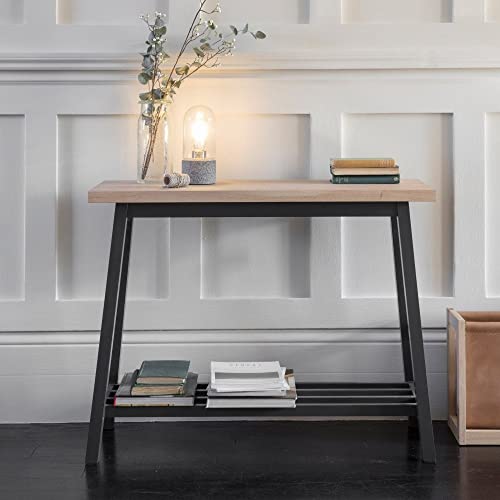 Image of Garden Trading Clockhouse Console Table, Oak, Carbon, One size