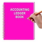 Ledger Scheckheft Registrierung Konto Ledger Planer 21 cm Finanz-Tracking Notizbuch Nachhaltiges Finanz-Tracking Organizer Ausgabenmanagement Cashflow Register für Geschäftsbesitzer