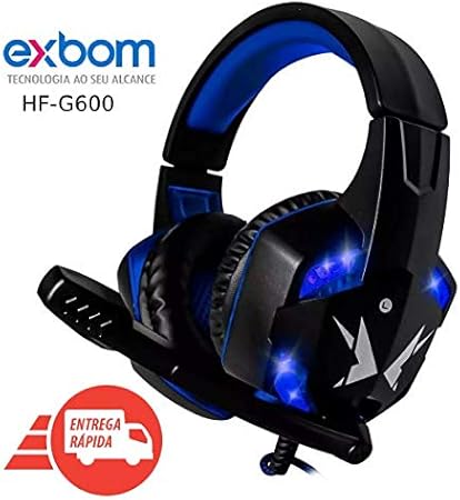 Headset Gamer Super Bass 7.1 Full P2 Usb Led Microfone Pc Azul |  Amazon.com.br