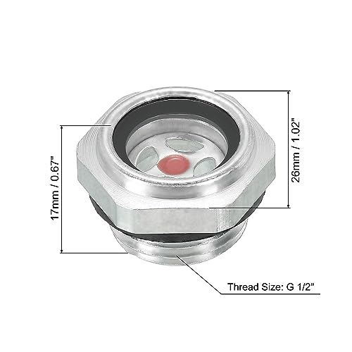 PATIKIL Air Compressor Oil Sight Glass - Image 2