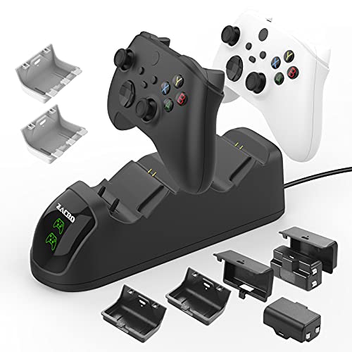 Zacro Xbox One Controller Charging Station with 2 Rechargeable Battery Pack Replacement, Charger with LED Display Compatible with Xbox One/Xbox One Elite/Xbox Series X/Xbox Series S